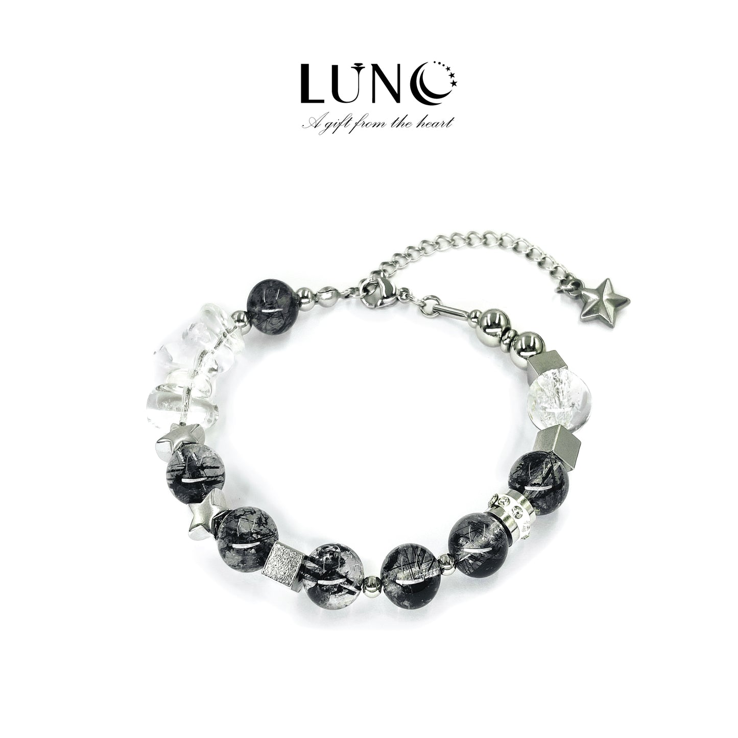 【 LUNO Premium Black Rutilated Quartz 】 🖤